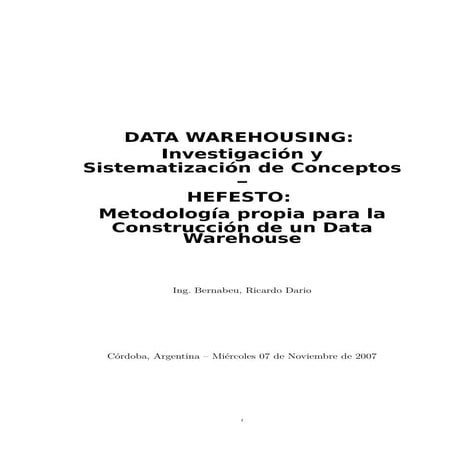 Datawarehouse hefesto