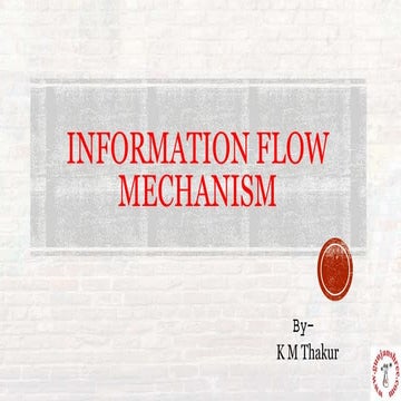 Information Flow Mechanism in Data warehouse
