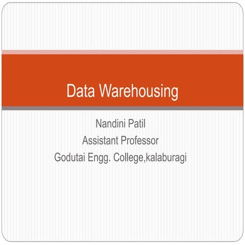 Data warehousing