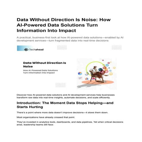 Building an Effective & Extensible Data & Analytics Operating Model | PDF