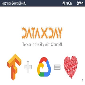 DataXDay - Tensors in the sky with CloudML 