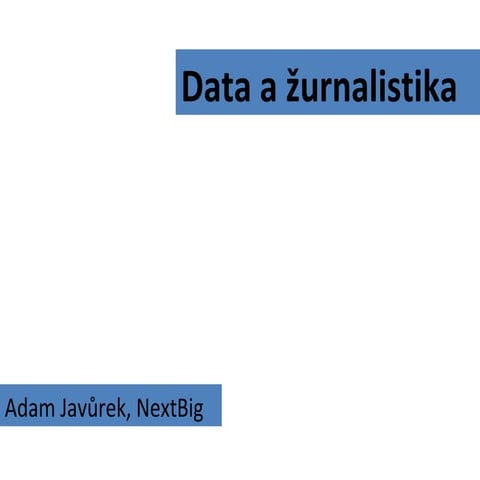 Datová žurnalistika