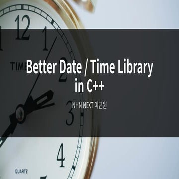 Date library explain