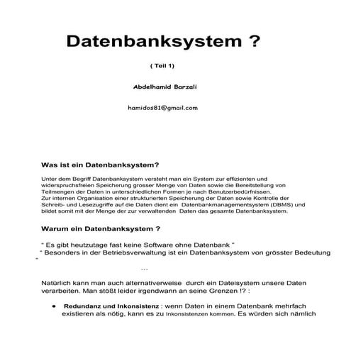Datenbanksystem