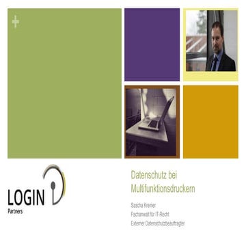 Datenschutz bei Multifunktionsdruckern