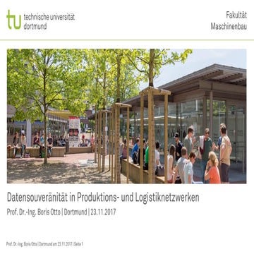 Datensouveränität in Produktions- und Logistiknetzwerken