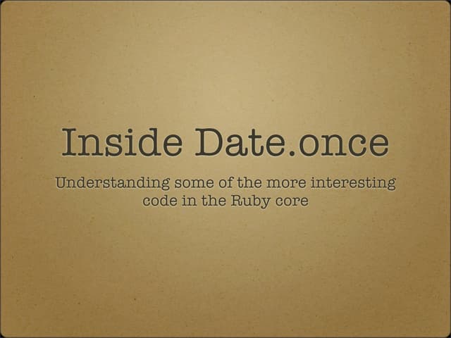Date Once