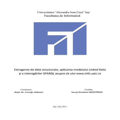 Date structurate, aplicarea modelului linked data