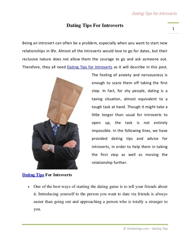 Dating tips