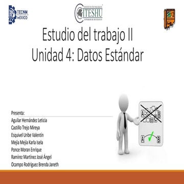 Datos estandar