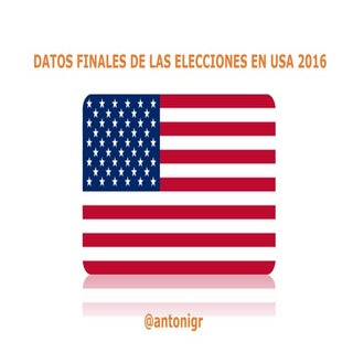 Datos finales de las elecciones pre...