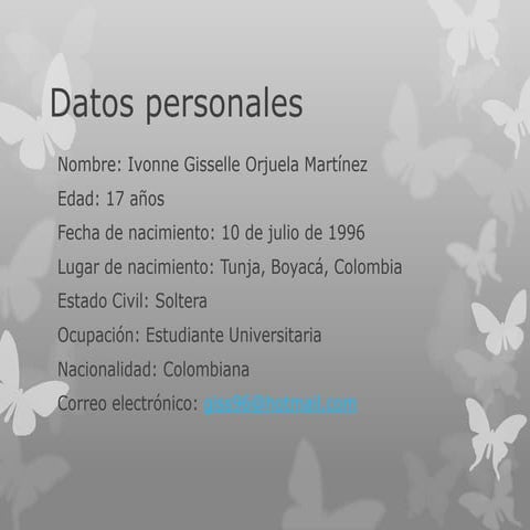 Datos personales