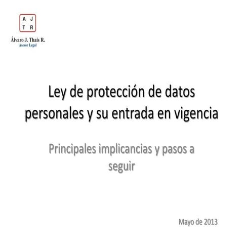Ley de Protección de Datos Personales 29733 y su Reglamento (primera edición)
