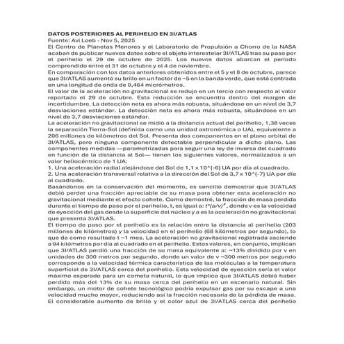 DATOS POSTERIORES AL PERIHELIO EN 3I ATLAS - Avi Loeb - Nov 5, 2025.pdf