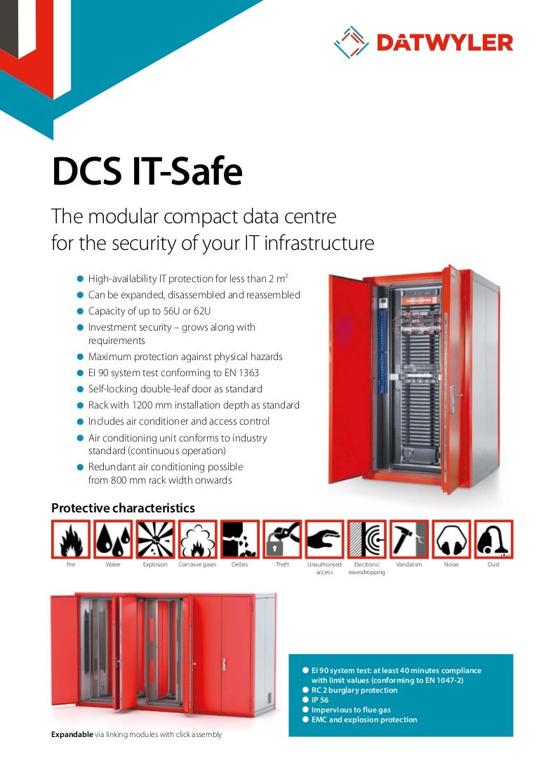 Datwyler Dcs It safe the Modular Compact Data Centre Info Tech Middl 