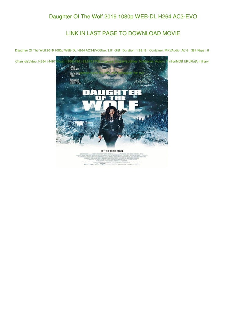 Daughter Of The Wolf 2019 1080p Web Dl H264 Ac3 Evo