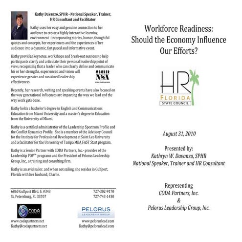 Davanzo - Workforce Readiness - Handout 1