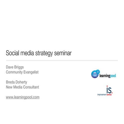 Social media strategy seminar