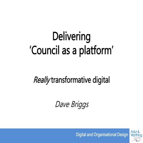 Digital transformation at Adur and Worthing