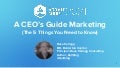Dave Kellogg SaaStr 2021: A CEO's Guide to Marketing 1 davekelloggceoguidetomarketingsaastr2021r1 210927231620 thumbnail 2