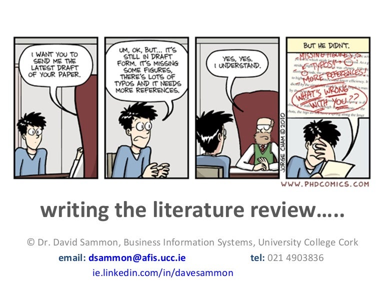 Literature review help writing