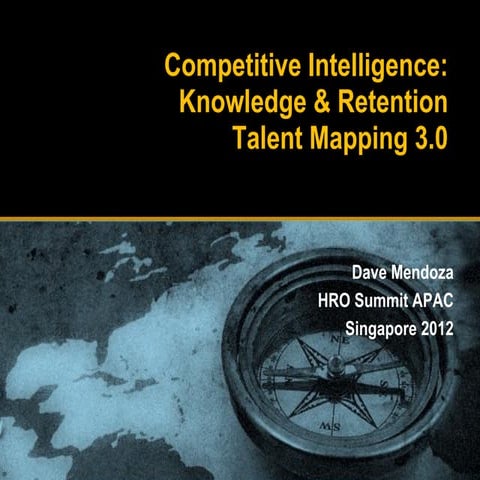 Singapore - "Talent Mapping Intelligence"