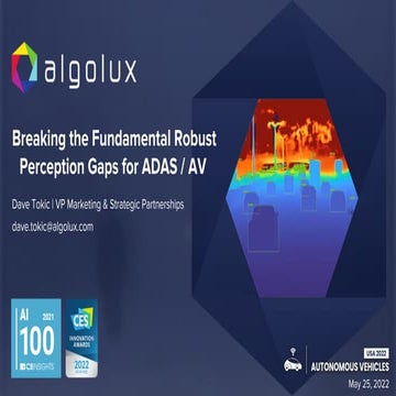 BREAKING THE FUNDAMENTAL ROBUST PERCEPTION GAPS FOR ADAS/ AV
