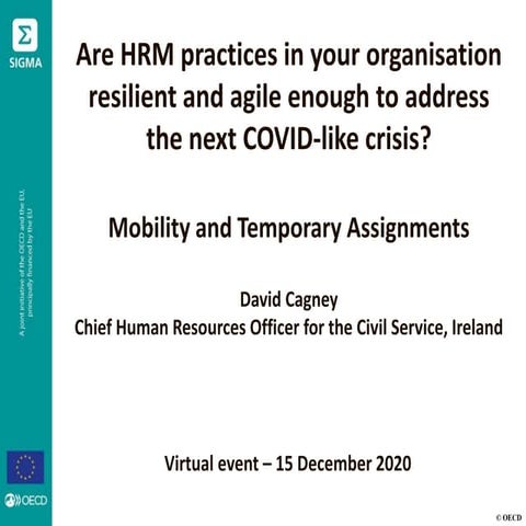 Mobility and temporary assignments, David Cagney, Ireland, SIGMA, 15 December...