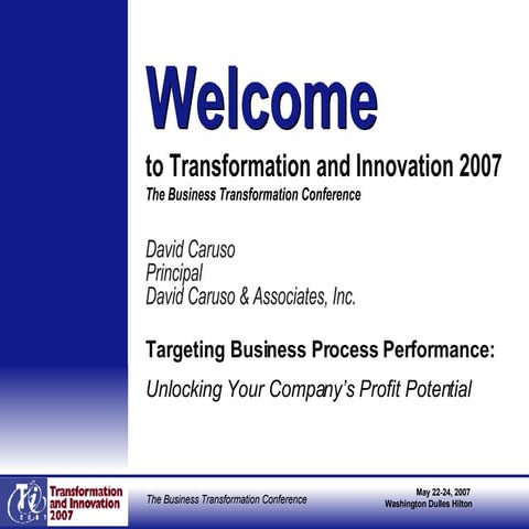 David Caruso Keynote Address