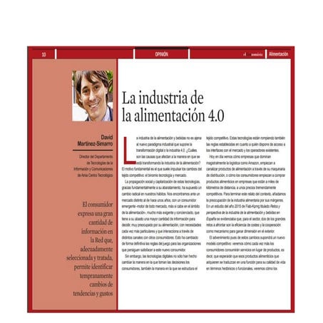 La Industria de la alimentación 4.0