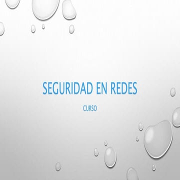 SEGURIDAD EN REDES