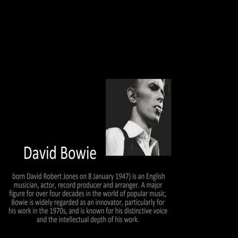 David bowie yr 13 presentation