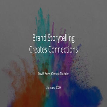 Brand Storytelling Creates Connections