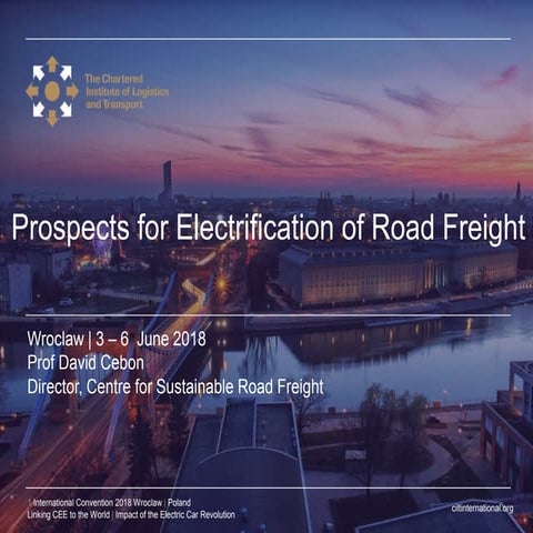 Prospects for Electrification of Road Freight