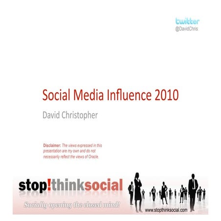 Social Media Influence 2010: David Christopher