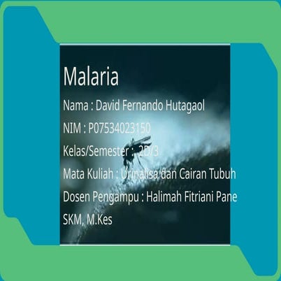 penyakit malaria dalam kimia klinik .pptx