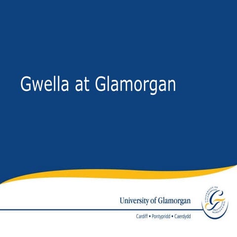David glamorgan gwella presentation