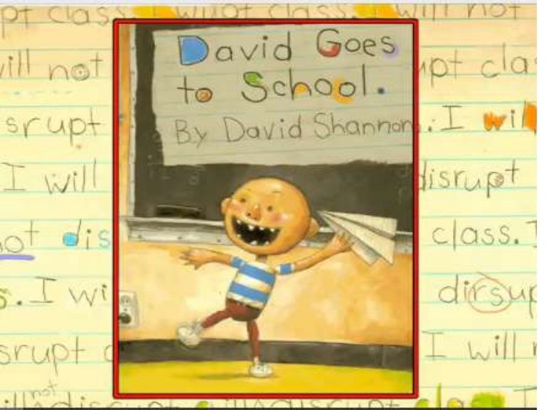 David goes to school