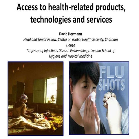 Launch of Policy Cures: Access to Health-related Products, Technologies and S...
