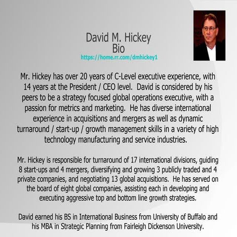 David Hickey Organization & Technology | PPT