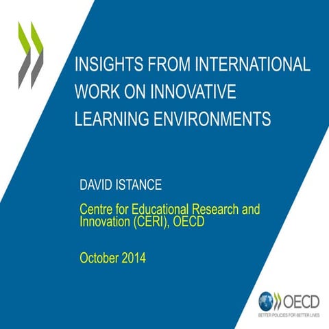 5th Annual Conf. | OECD's innovotive learning environments