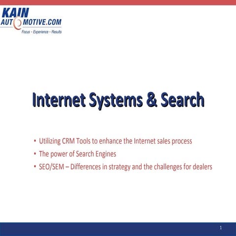 David Kain at J.D. Power and Associates Automotive Internet Roundtable