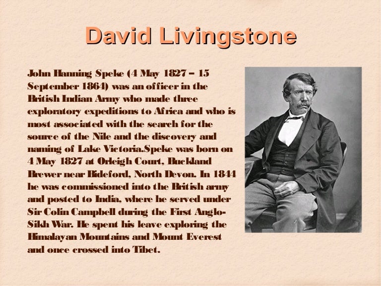David Livingstone