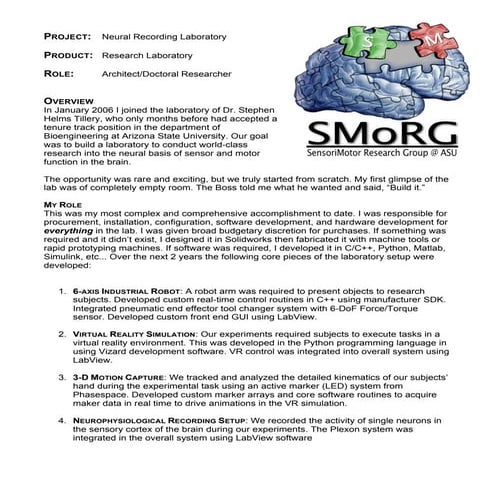 Selected Work Portfolio