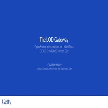 The LOD Gateway: Open Source Infrastructure for Linked Data