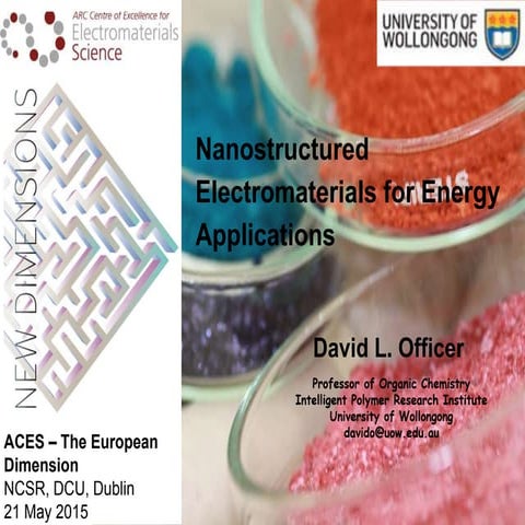 Nanostructured Electromaterials for Energy Applications