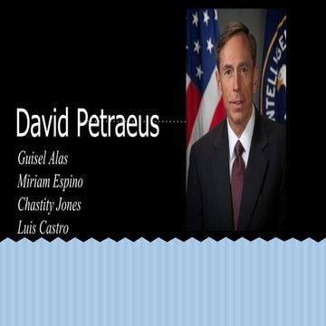 David Petraeus - Luis, Guisel, Miriam, Chastity