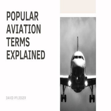 Dave Pflieger | Popular Aviation Terms Explained