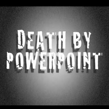 'Tod durch PowerPoint' Screenshots eines TED Talks von David Phillips