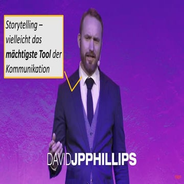Transkription 'Magic of Storytelling' David Phillips TED Talkf